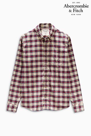 Red/Blue Abercrombie & Fitch Check Shirt